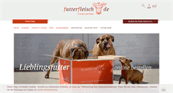 Desktop Screenshot of futterfleisch.de
