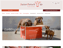 Tablet Screenshot of futterfleisch.de